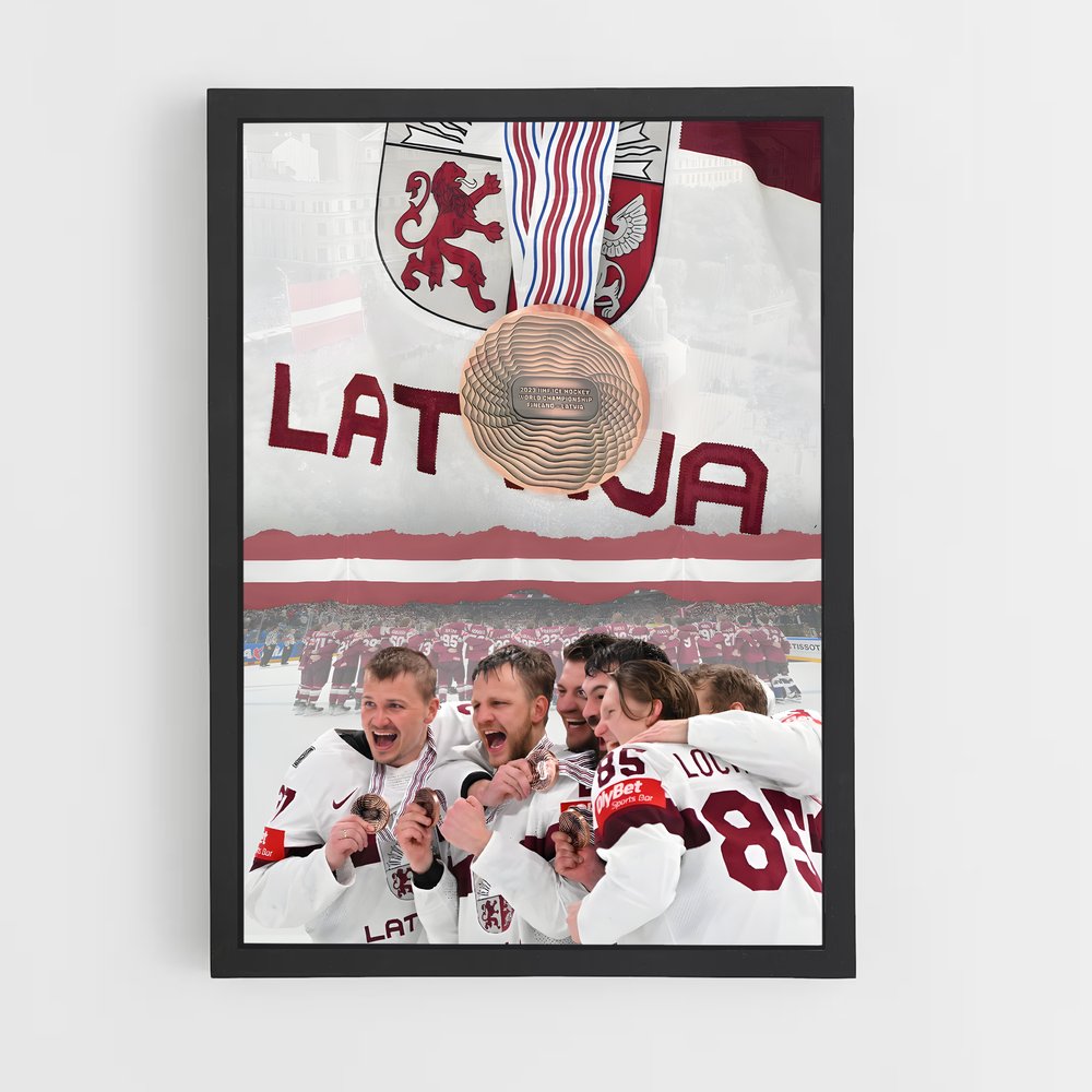 Poster Victoire sur Glace – affiche Hockey sur glace (vue 2)